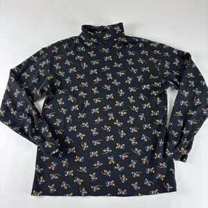 Vintage Disney Mickey & Co. Mickey Mouse All Over Print Turtleneck Medium‎